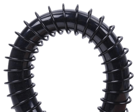 Anti-kink coils to prevent kinking in flexible coolant tube.