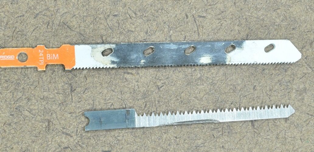 Jig saw blades for wood and metal